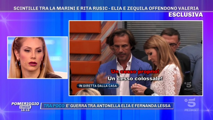 Grande Fratello Vip, Cristiano Malgioglio difende Valeria Marini dopo le offese di Elia e Zequila (video)