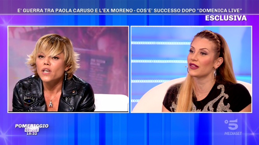 Pomeriggio 5, Floriana Secondi a Paola Caruso: &#8220;Dico cose gravi&#8221; (video)