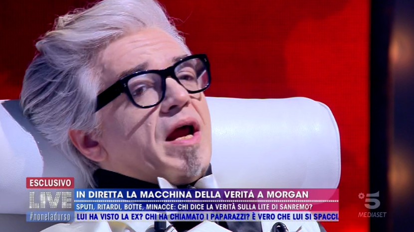 Morgan: la macchina della verità a Live non è la d&#8217;Urso (video)