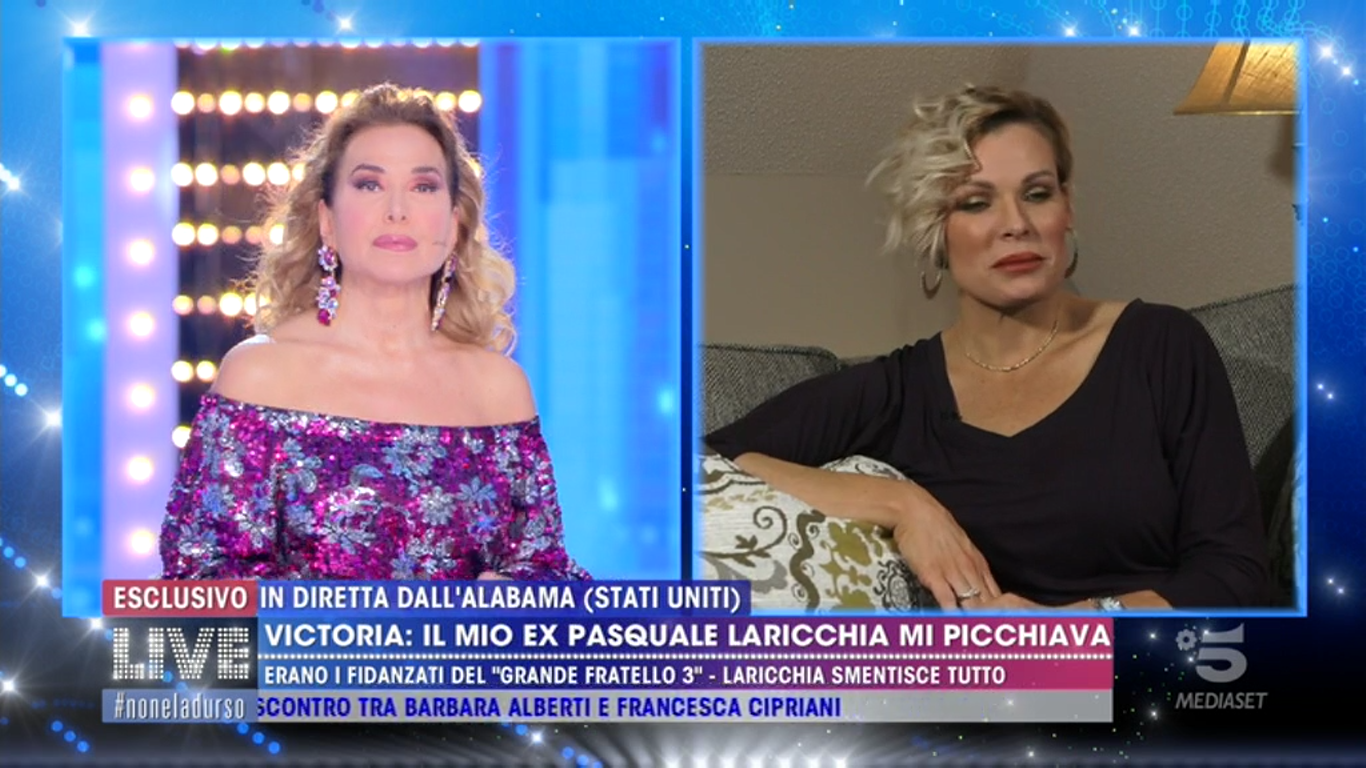 Live non è la d&#8217;Urso, Victoria Pennington: &#8220;Pasquale Laricchia mi ha picchiato, non gli ho mai chiesto di perdonarmi&#8221;