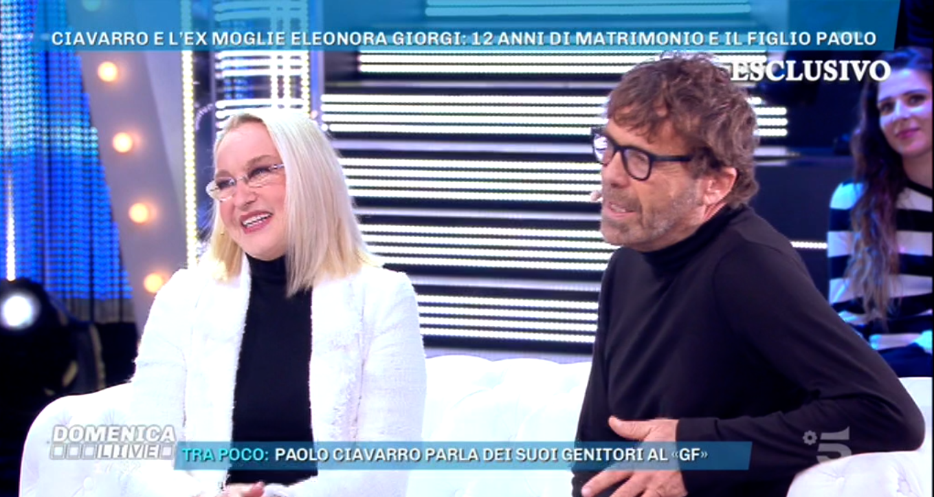GF Vip 4, Massimo Ciavarro ed Eleonora Giorgi a Domenica Live: &#8220;La storia tra Paolo e Clizia? Per lui durerà, per lei&#8230;&#8221;