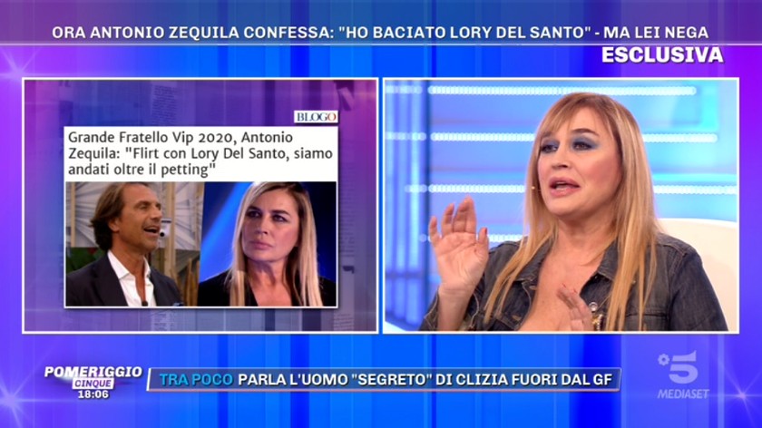 Grande Fratello Vip, Lory Del Santo: &#8220;Antonio Zequila? Ho creato la sua fortuna&#8221; (video)