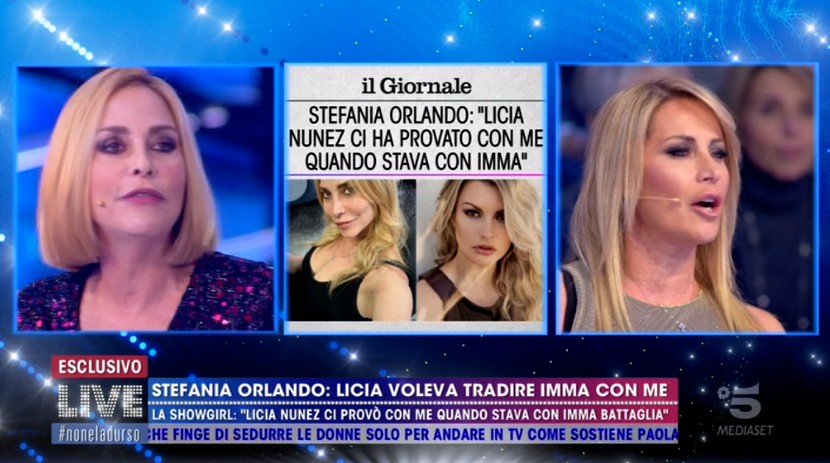 Stefania Orlando: &#8220;Licia Nunez? Non mi ha fatto avances, ho ricevuto solo un grande complimento&#8221; (video)