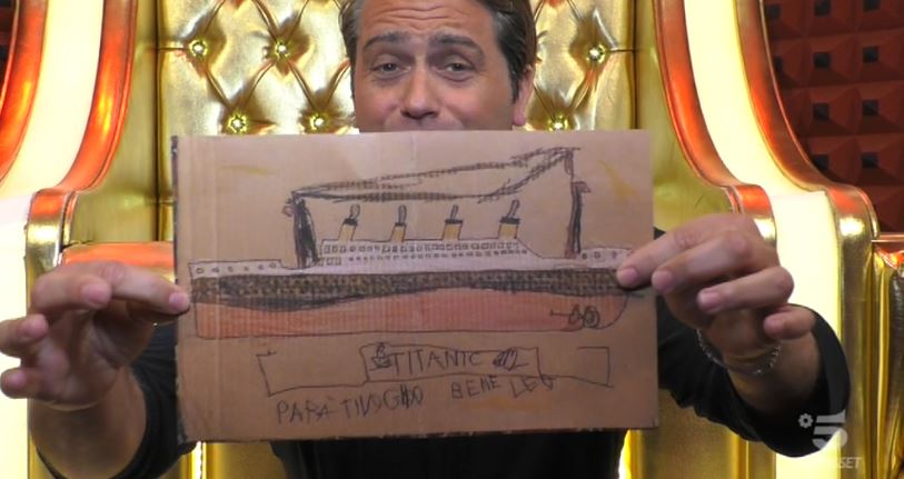 Grande Fratello Vip 2020, Patrick e la sorpresa con un disegno del figlio Leone: &#8220;Mi manchi da pazzi!&#8221;