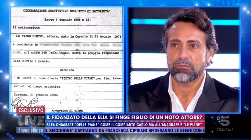 Pietro Le Piane: &#8220;Mai dichiarato di essere il figlio di Carlo Delle Piane. Ho cambiato cognome dietro consiglio del mio agente&#8221; (video)