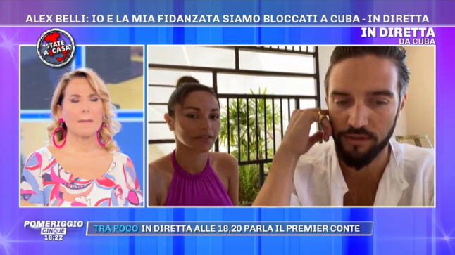 Alex Belli e la fidanzata Delia: &#8220;Siamo bloccati a Cuba a causa del Coronavirus&#8221;