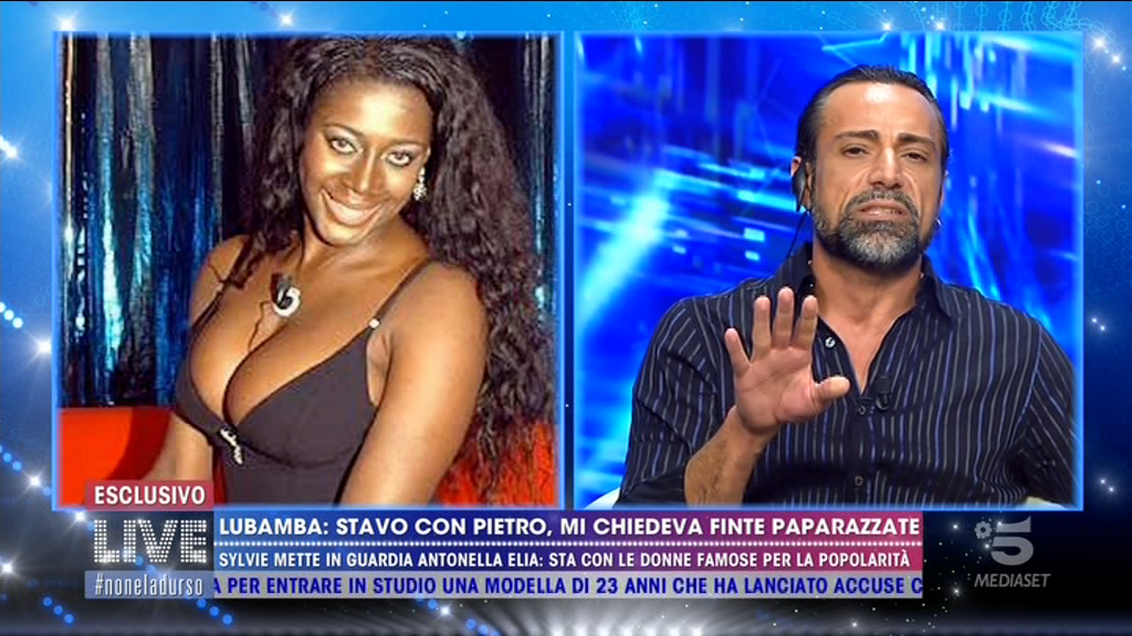 Live Non è la d&#8217;Urso, Sylvie Lubamba: &#8220;Ho avuto una storia con Pietro delle Piane&#8221; (VIDEO)