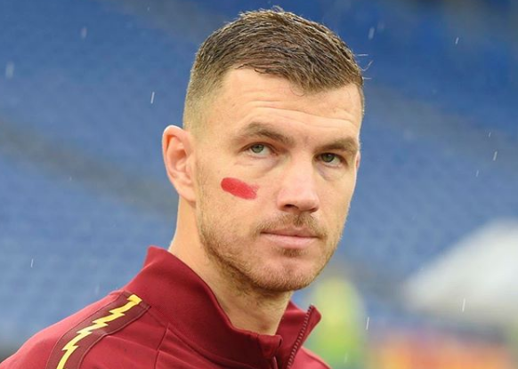 Edin Dzeko, la moglie Amra incinta