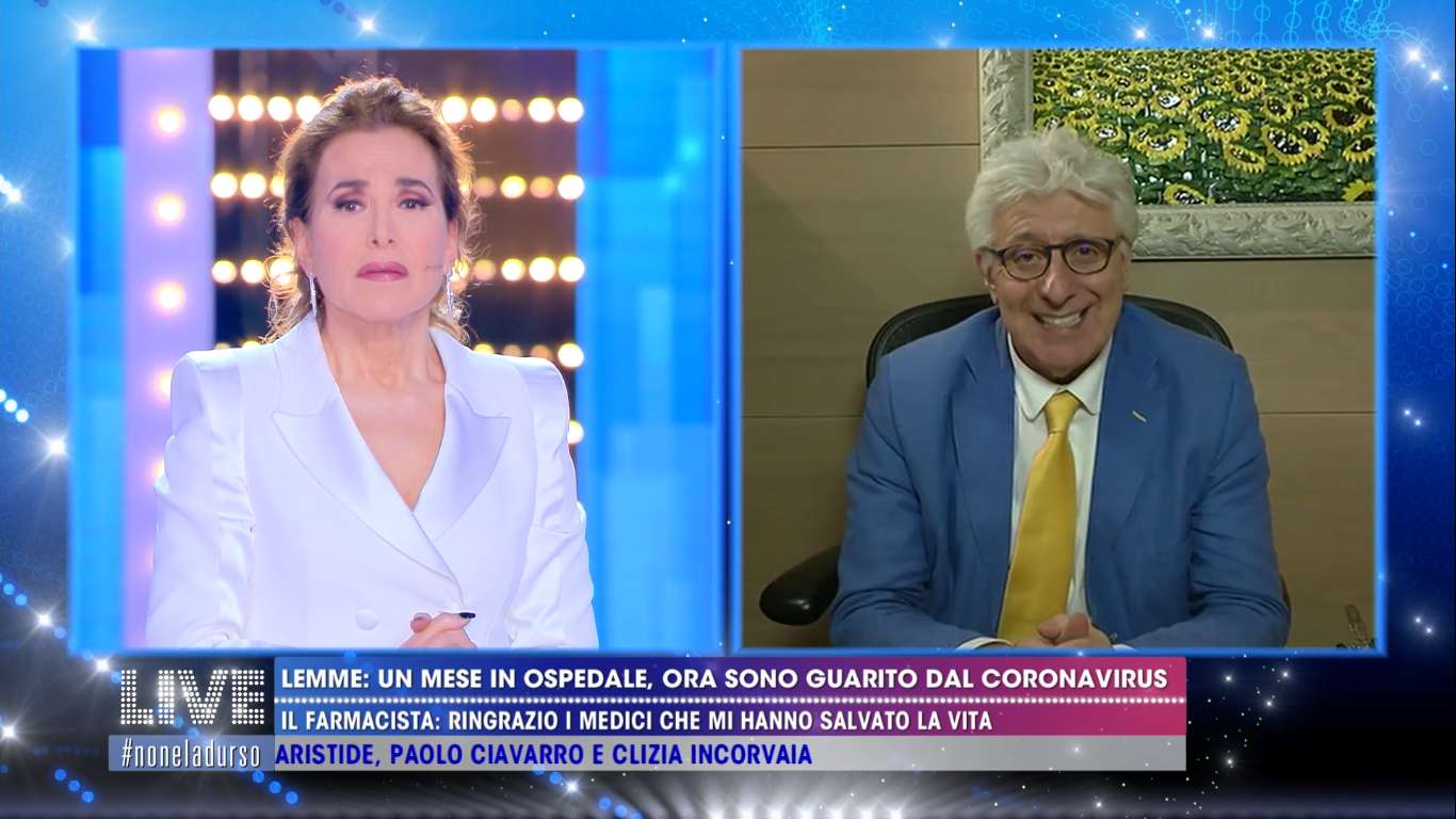 Live Non è la d&#8217;Urso, Alberico Lemme: &#8220;Guarito dal Coronavirus, non è stata una passeggiata&#8221; (VIDEO)