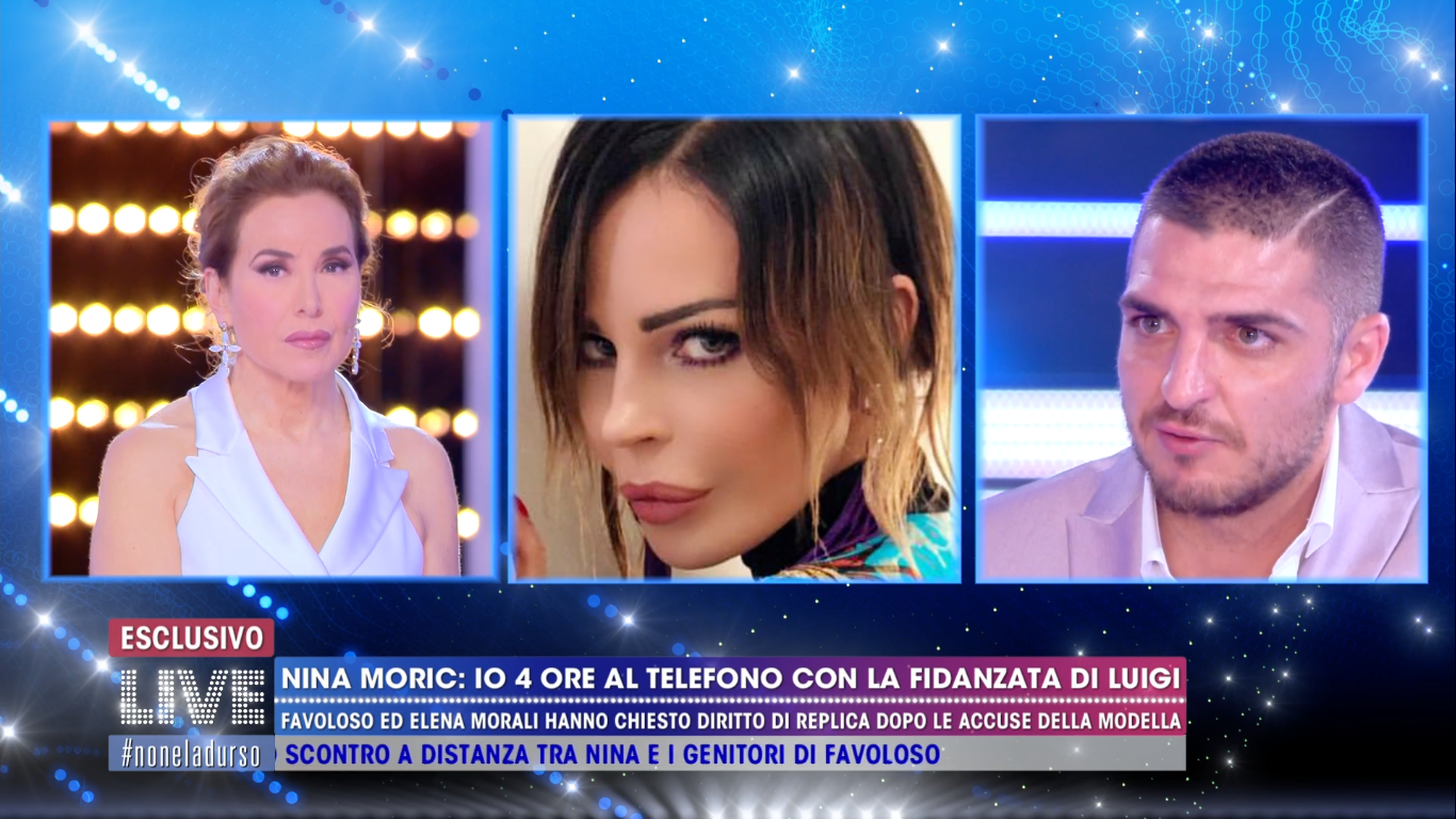 Luigi Mario Favoloso replica a Nina Moric a Live Non è la d&#8217;Urso: &#8220;Mai ricattato Elena Morali&#8221; (VIDEO)