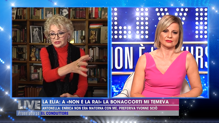 Antonella Elia ed Enrica Bonaccorti faccia a faccia a Live non è la d&#8217;Urso (VIDEO)