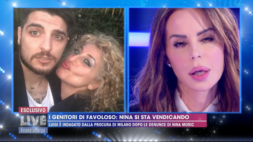 Live Non è la d&#8217;Urso, Nina Moric attacca Luigi Favoloso: &#8220;Elena Morali è sotto ricatto da lui&#8221; (VIDEO)