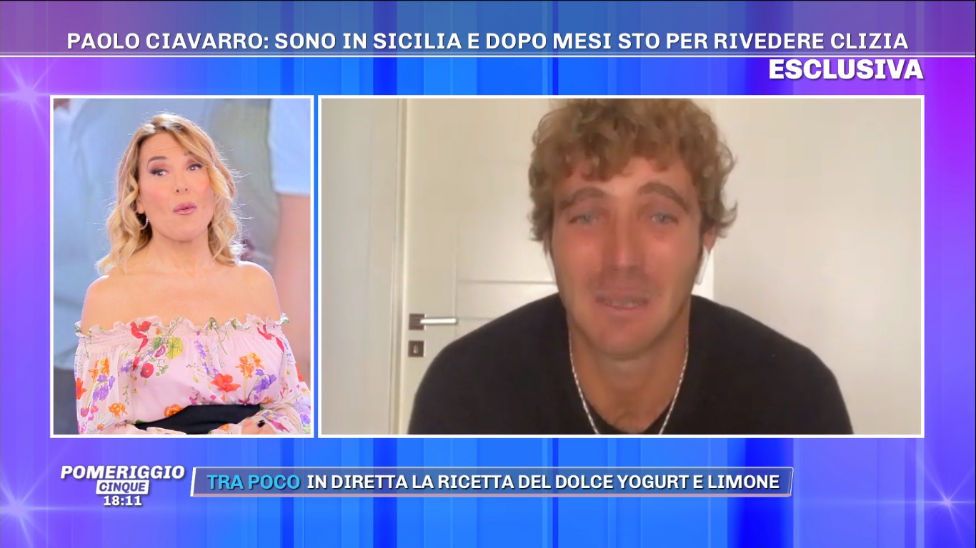 Paolo Ciavarro a Pomeriggio cinque: &#8220;Rivedrò Clizia il 24 maggio&#8221; (VIDEO)