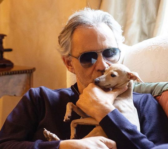 Andrea Bocelli ha perso il cane, appello sui social