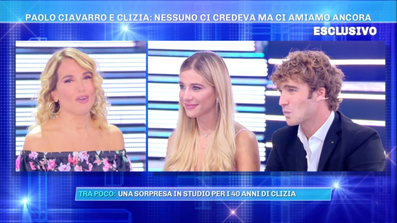 Domenica Live, Clizia Incorvaia e Paolo Ciavarro insieme a gonfie vele