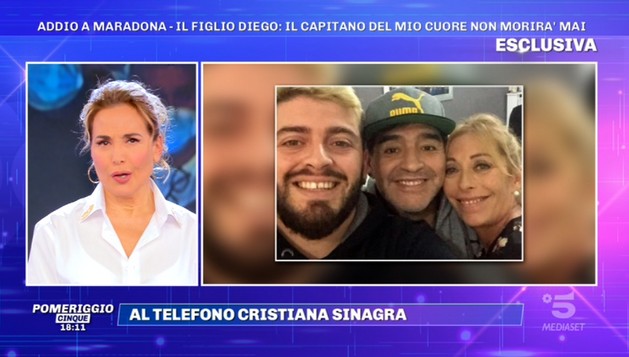 Maradona, Cristiana Sinagra: &#8220;Grande dolore nel cuore. Per noi ci sarà sempre&#8221; (video)