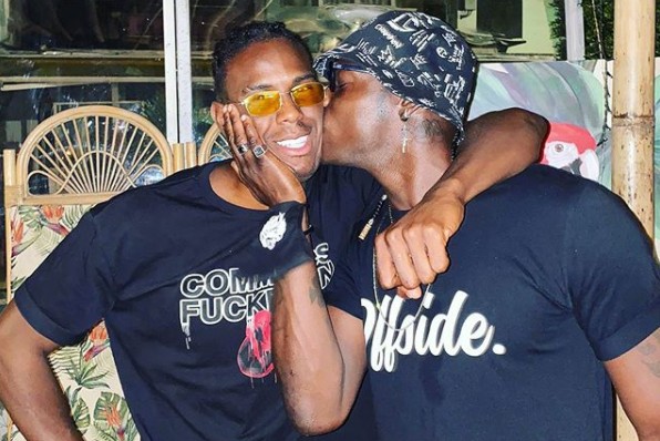Foto Mario Balotelli ed Enock Barwuah