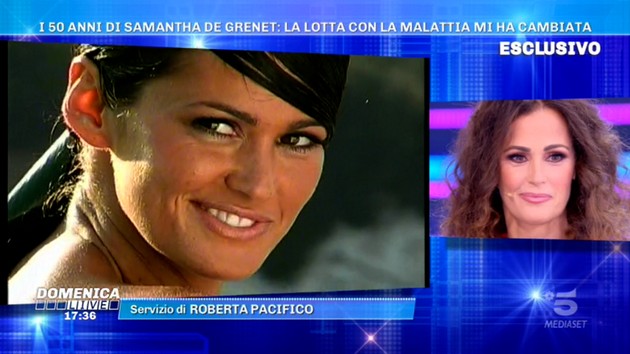 Samantha De Grenet a Domenica Live: “Ecco perché ho risposato mio marito Luca” (video)