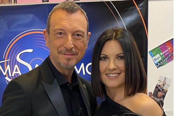 Amadeus e Giovanna Civitillo