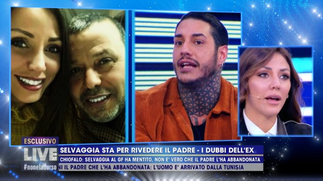 Selvaggia Roma e papà Abib