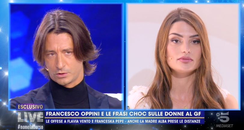 Francesco Oppini e il confronto con le sfere a Live Non è la d’Urso