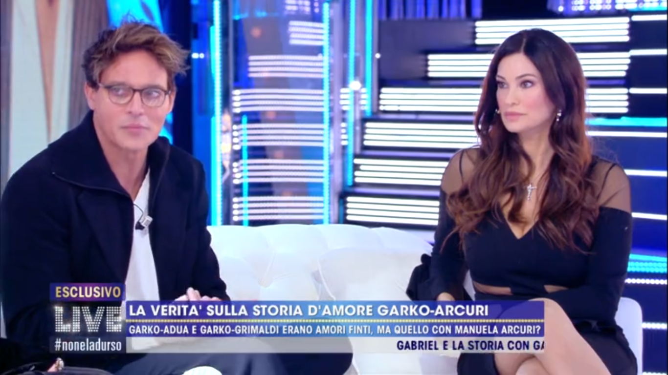 Manuela Arcuri e Gabriel Garko a Live non è la d&#8217;Urso: &#8220;La nostra storia è stata vera&#8221;