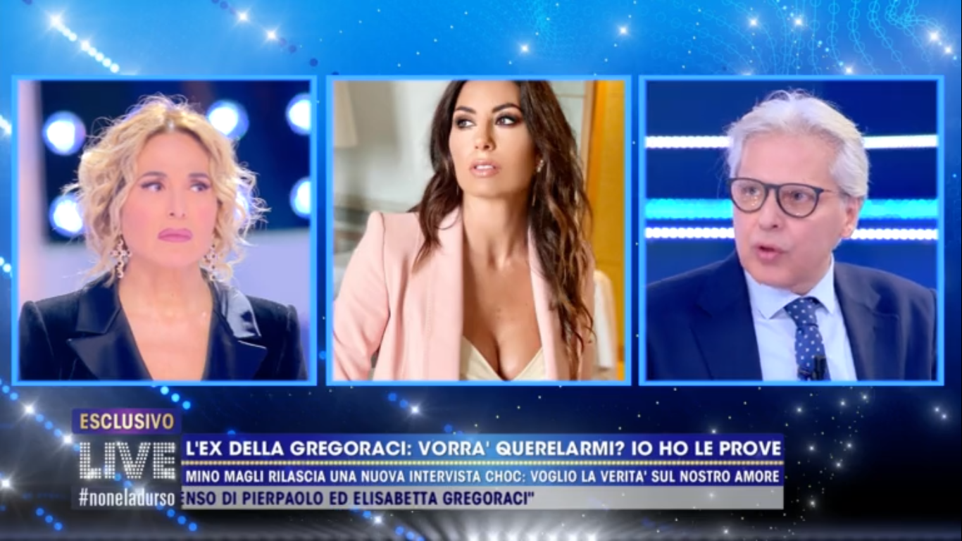 Mino Magli attacca Elisabetta Gregoraci a Live non è la d&#8217;Urso: &#8220;Gelosa per far cadere gli uomini in una trappola&#8221;