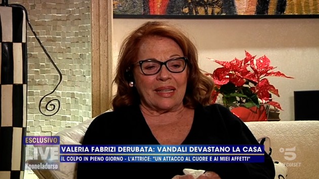 Valeria Fabrizi, furto in casa: &#8220;Hanno portato via tutto. Non li perdono&#8221; (video)