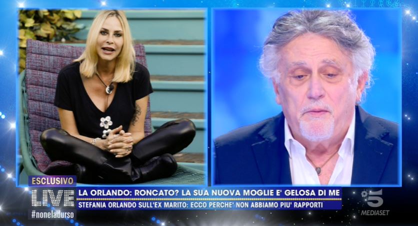 Andrea Roncato parla dell’ex moglie Stefania Orlando a Live Non è la d’Urso