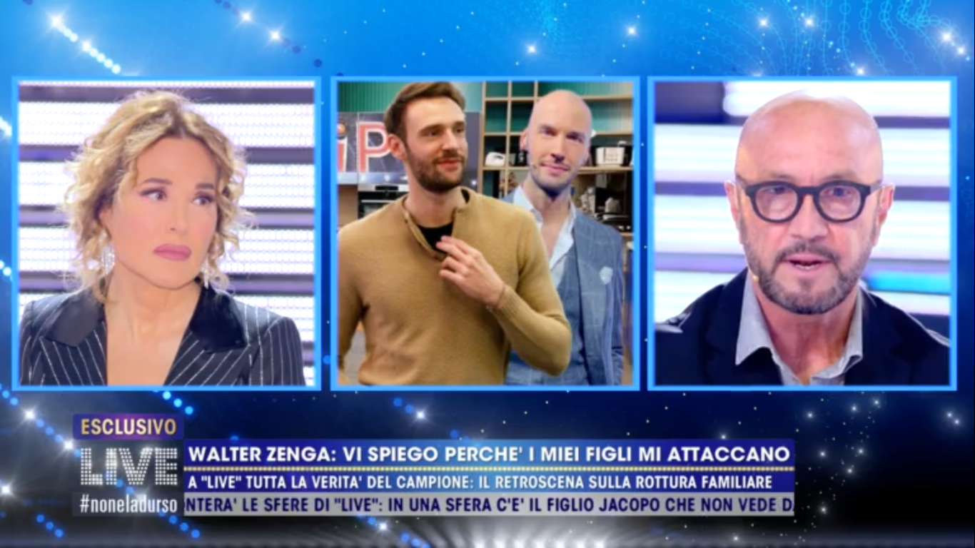 Walter Zenga a Live non è la d&#8217;Urso: &#8220;Nicolò dice cose non vere. Io sto ancora con Raluca Rebedea&#8221;