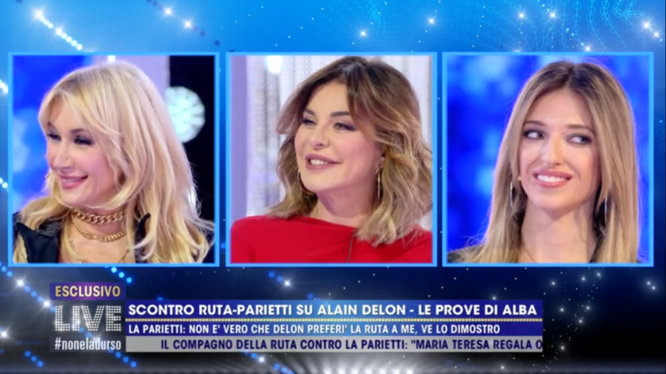 Alba Parietti e Simona Tagli contro Maria Teresa Ruta a Live non è la d&#8217;Urso: &#8220;Tende ad inventare le cose&#8221;