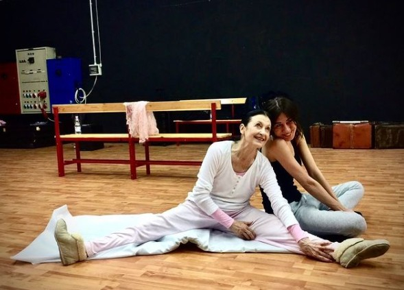 Carla Fracci e Virginia Raffaele