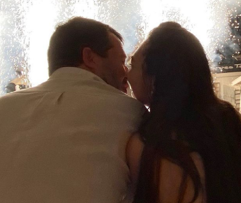 Matteo Salvini e Francesca Verdini