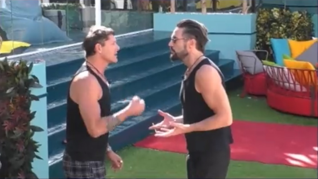 alex belli aldo montano lite grande fratello vip