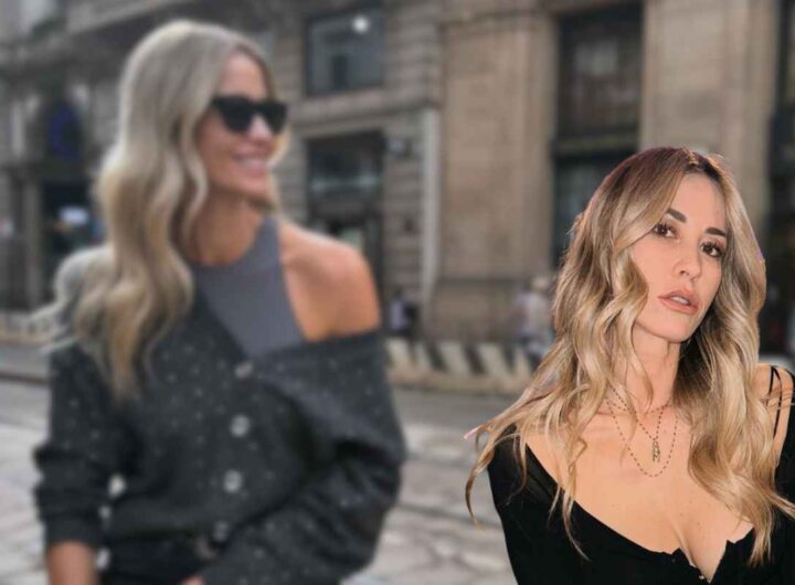 look elena santarelli comunione figlia