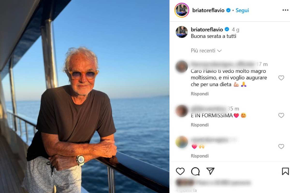 Grande preoccupazione per Flavio Briatore